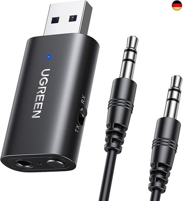 UGREEN Bluetooth 5.4 Adapter 2 in 1 Bluetooth Transmitter Empfänger Klinke 