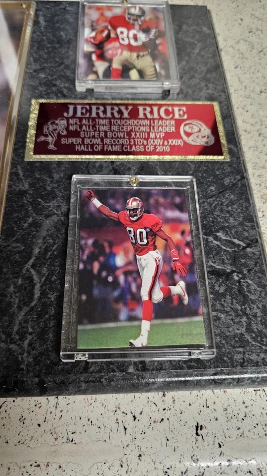 Jerry Rice NFL San Francisco 49ers Framed Photo Collage Collection Wall Hanging - Image 2 of 4