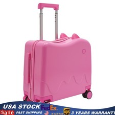 Valigia cavalcabile per bambini 18" bambini valigia bagaglio a mano chiusura password con adesivi