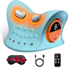 Cordless Neck Massager w/Heat for Pain Relief, Deep Tissue, 4-in-1