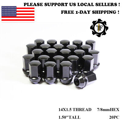 20PC FOR CHEVROLET 7/8HEX OEM FACTORY CHROME 14X1.5 WHEEL LUG NUTS CONICAL SEAT
