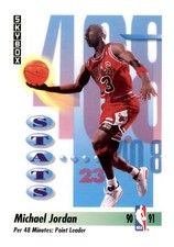 1991 Skybox Michael Jordan #307 Points Leader Chicago Bulls Basketball Card 