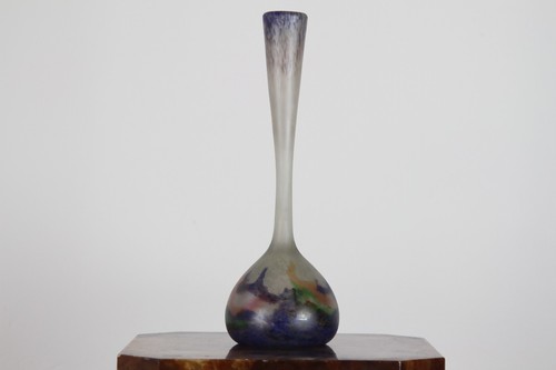 Art Deco Große Vase Muller Freres Müller Freres Luneville Hohe Form - 28,5cm - Bild 5 von 14