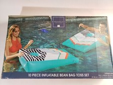 Floating Bean Bag Toss Inflatable Cornhole Game Outdoor Pool by Wanderlust NEW
