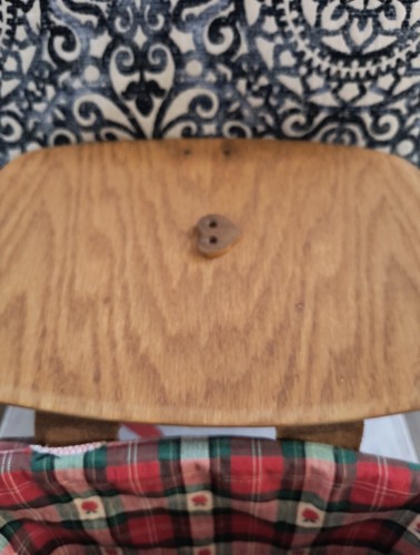 Workshops of Gerald Henn Maple Wood & Leather Basket Purse Lid Handle Nice - Picture 7 of 9