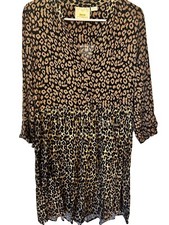 Anthropologie, Maeve Juno, Leopard, Animal, Cheetah Print, Dress,Women's Size M