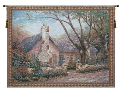 Morning Glory (House) Tapestry - Wall Art Hanging Home Decor (New) - 40x53 Inch