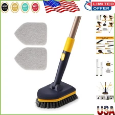 Extendable Scrub Brush for Bathroom & Kitchen - Non-Scratch & Easy Maneuvering