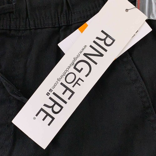Ring Of Fire Boys Cayden Slanted Cargo Joggers Drawstring Stretch Pockets S New - Picture 5 of 5