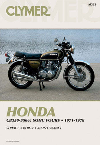 CLYMER MANUAL HON 350-550CC FOURS 71-78