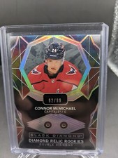 Connor McMichael Rookie Relic /99 Black Diamond 2020-21