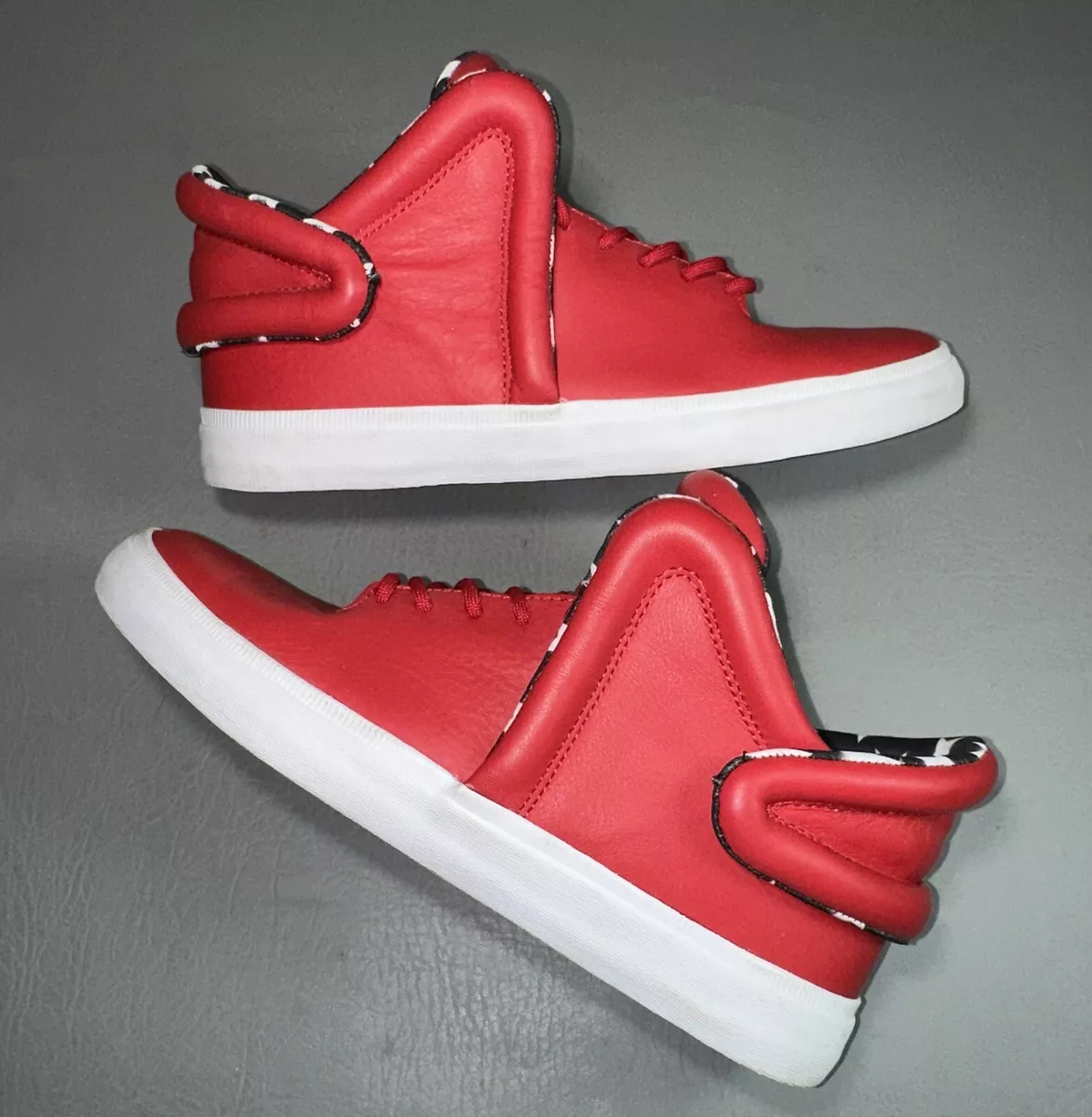 Supra Falcon Lil Wayne Red Men s 9.5 Sneakers Rare Skate Shoes