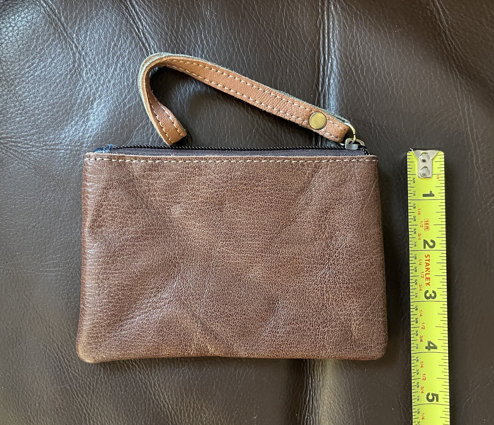 Genuine Leather Ameri Leather Women’s Brown/Dark … - image 2