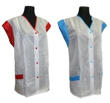 Kasack Kittel Schürze weiß Dederon Nylon Ostalgie 36-54