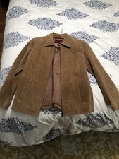 Reed Leather Sportswear Jacket Full Zip Suede Women’s Tan Brown Vintage Medium