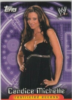 その他 Candice Michelle Kiss Card 4/24 Candice Michelle Signed WWE 8x10 Photo Inscribed 
