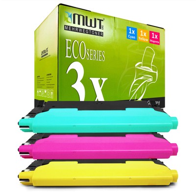 3x Eco Toner replaces Samsung CLT-C4092S CLT-M4092S CLT-Y4092S