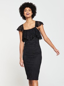 v by very black lace dress