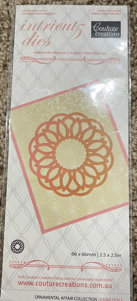 Bulk Lot U ~ Couture Creations Intricutz Dies ~ Ornamental Affair Collection - image 3 of 4