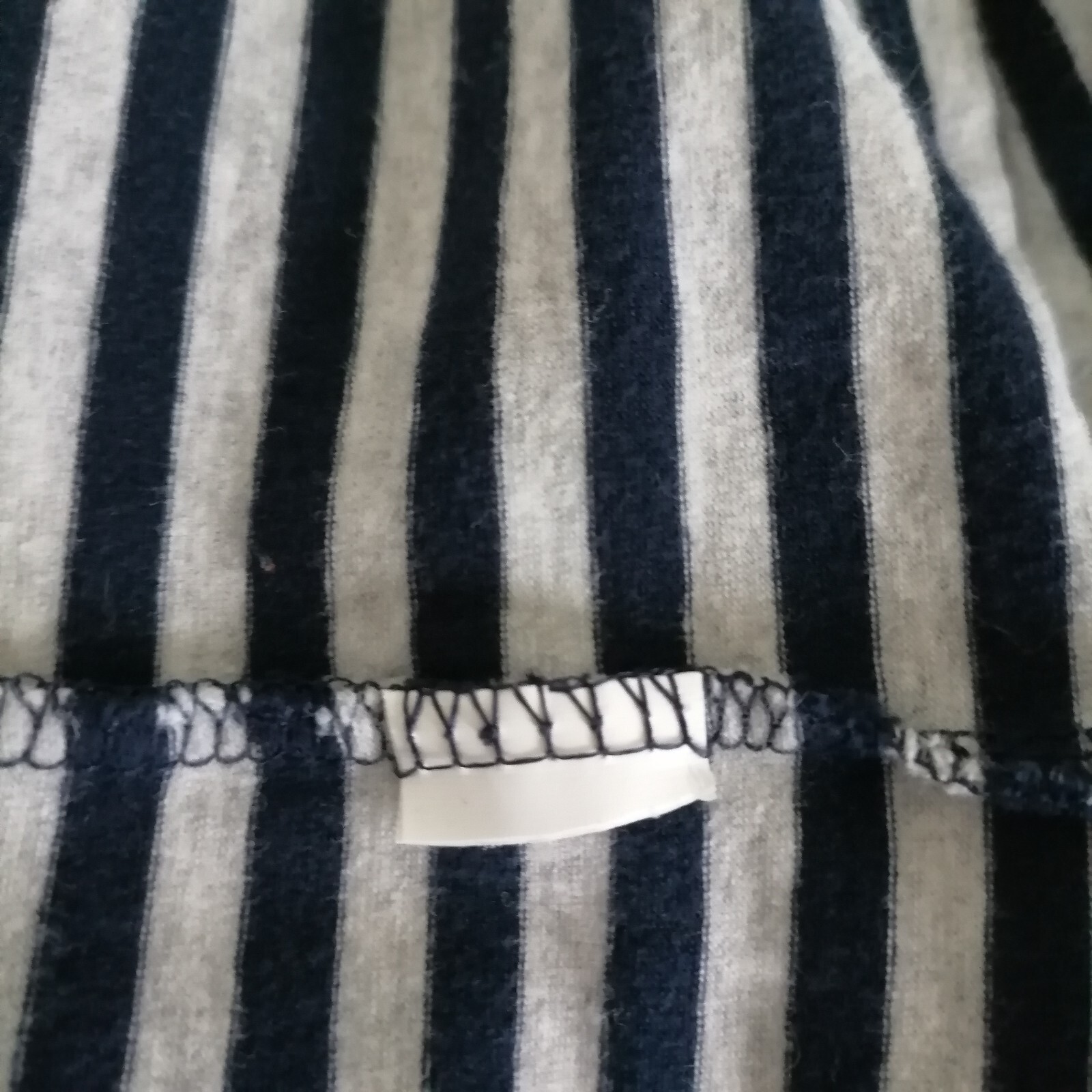 Gap Womens Blue Gray Turtleneck Long Sleeve Striped Blouse Top Size Medium