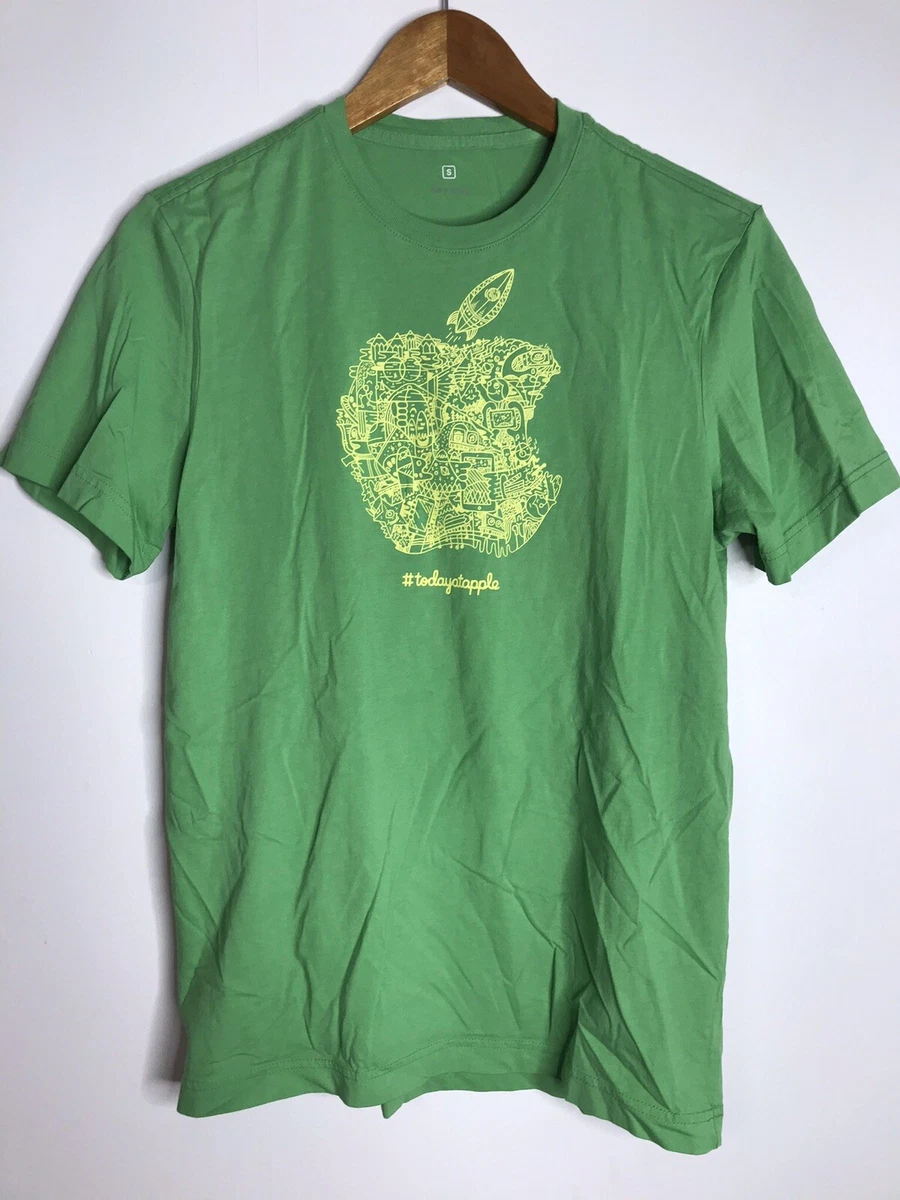 T shirt top apple green