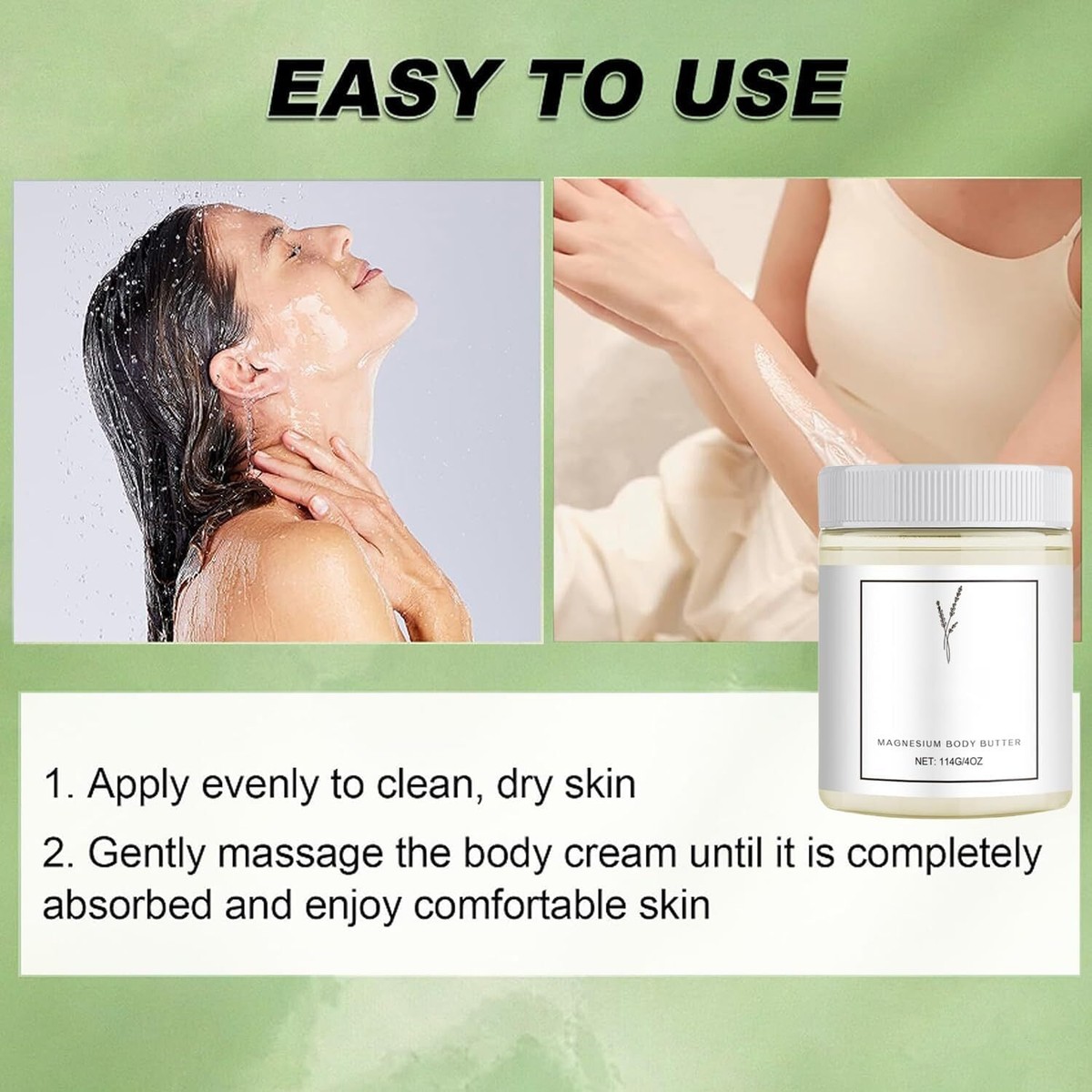 Mama-Bear Neuropathy Cream - 4 Oz Magnesium Body Butter