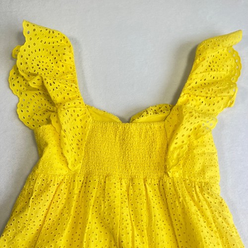 Lilly Pulitzer Asteria Babydoll Dress Daisy Eyelet Yellow Cotton Size 4 NWT $238 - Picture 12 of 12