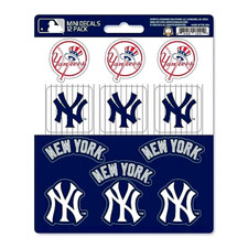 New York Yankees MLB Vinyl Die-Cut Sticker Set / Decal Sheet Fanmats