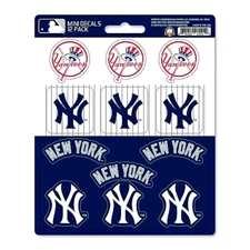 New York Yankees MLB Vinyl Die-Cut Sticker Set / Decal Sheet *Free Shipping