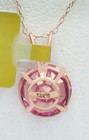 GENUINE 3.70 Cts PINK SAPPHIRE PENDANT 14K ROSE GOLD - Free Appraisal - NWT — photo 6