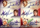 Star Wars Card Trader Stellar Triple Sig Purple & Red Awards - Obi Anakin Ahsoka