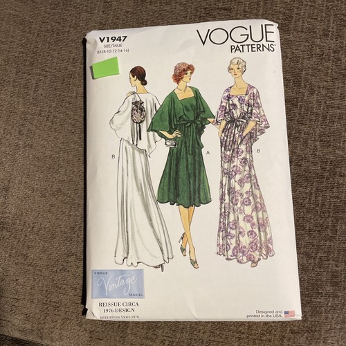 Vogue Sewing Pattern 1947 Dresses, Vintage Style B5 (8-10-12-14-16)