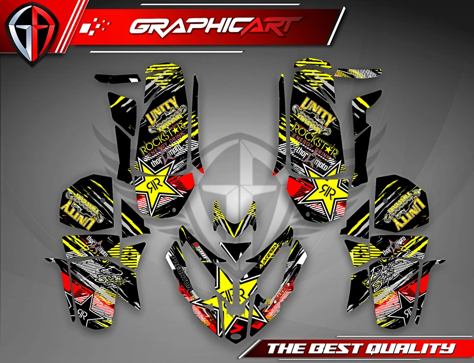 Polaris Predator 500 graphics full decals stickers kit atv - Image 2 of 4