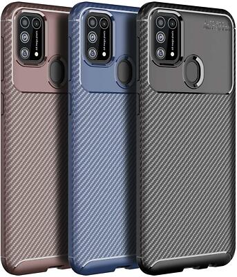 Kohlefaser Handyhülle für Samsung S20 FE A21 A41 M31 A51 A71 S10 Lite A10 A20e