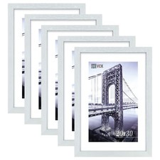 VCK 20x30 Inch White Poster Frame with Polished Plexiglass Hanging Hardware P...