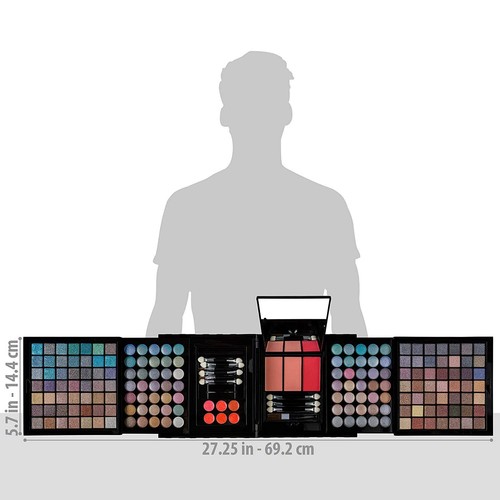 187pcs Pro Makeup Shimmer Eyeshadow Palette Lip Gloss Powder Blush Gift Set Kit - Picture 2 of 8