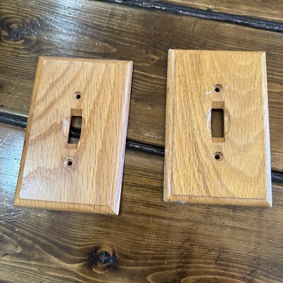 Ameri Tac Oak Wood Switch Cover