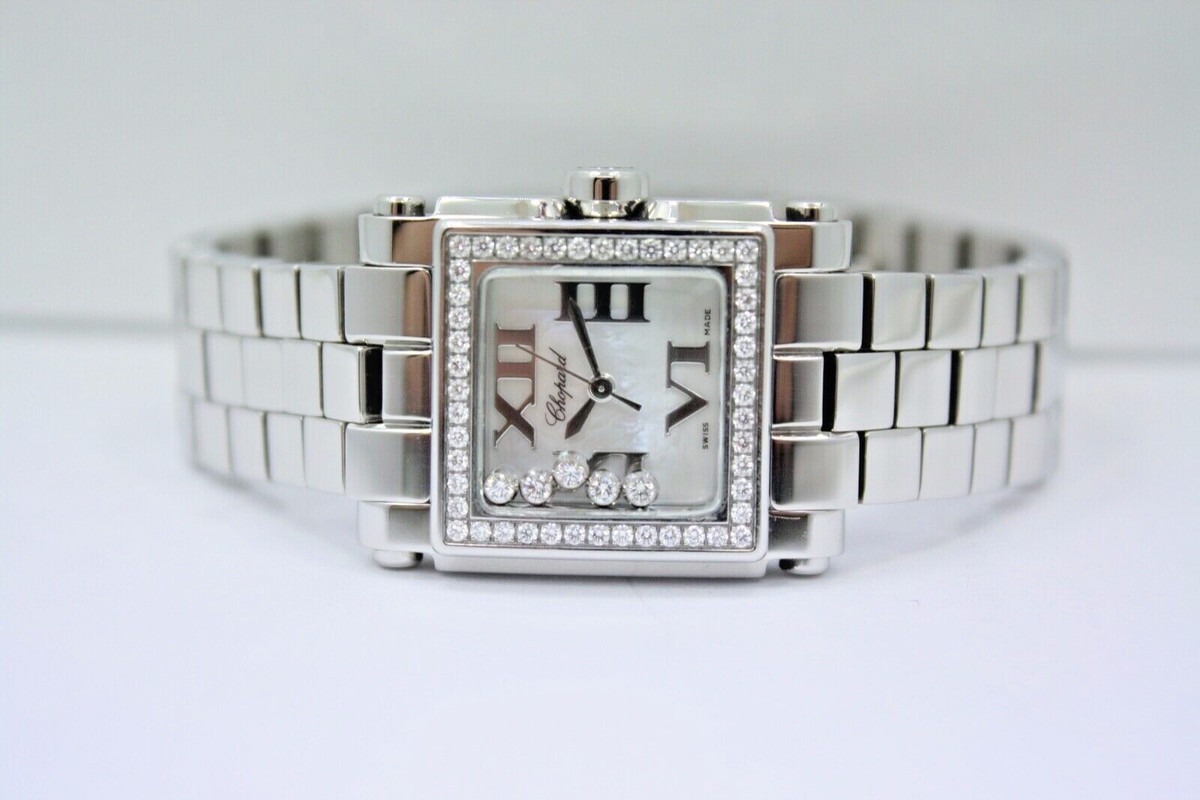 Chopard(ショパール)) 278516-3004 24MM CHOPARD HAPPY SPORT II MINI SQUARE STAINLESS FACTORY DIAMOND