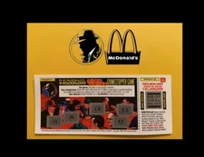 Walt Disney™ DICK TRACY Mobster Meeting McDONALD'S Crimestopper WEEK 4 Card