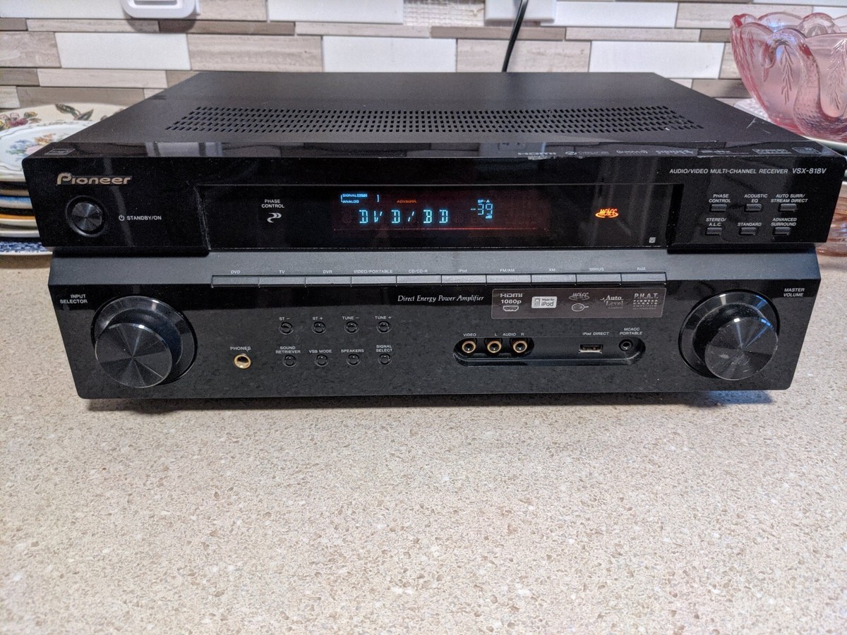 Pioneer VSX-818V-K Home Theater Receiver (Untested