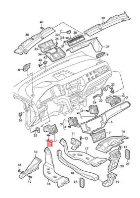 NEU VW Golf Sportsvan AM1 AN1 Vent Spotpoint 517819703ANUV Original