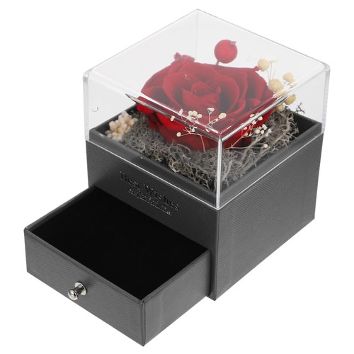 Preserved Flower Gift Box Eternal Rose Roses Valentine's Day Romantic Ambiance - Picture 8 of 12