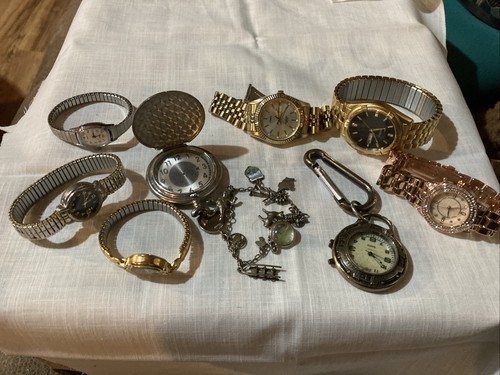 Lot Of Non Working Watches And 1 Bracelet