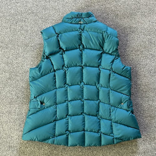 Eddie Bauer Jacket Women Extra Large Vest Goose Down 650 Puffer Hiking Coat Teal - Picture 2 of 11