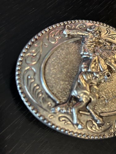Vintage Collectible Bronco Buster Remington Art Museum Metal Belt Buckle - Picture 3 of 4