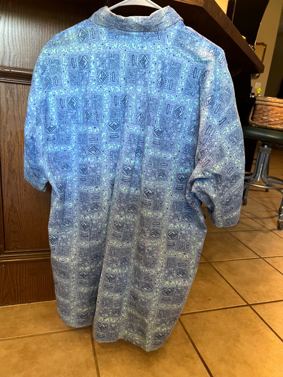 Vintage 90s Zero Gravity Pattern Button Shirt XL … - image 2