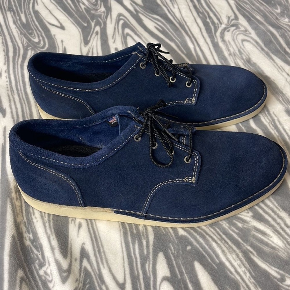 Danner Mt Tabor Mens 11 EE Wide Blue Roughout Suede USA Stumptown Oxford Shoes Danner Mt. Tabor Shoes | eBay main image 2