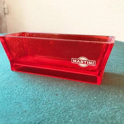 COUPELLE PRESENTOIR PUBLICITE MARTINI ROUGE ET BLANC / APERO/POUR OLIVES ETC - Photo 1/3