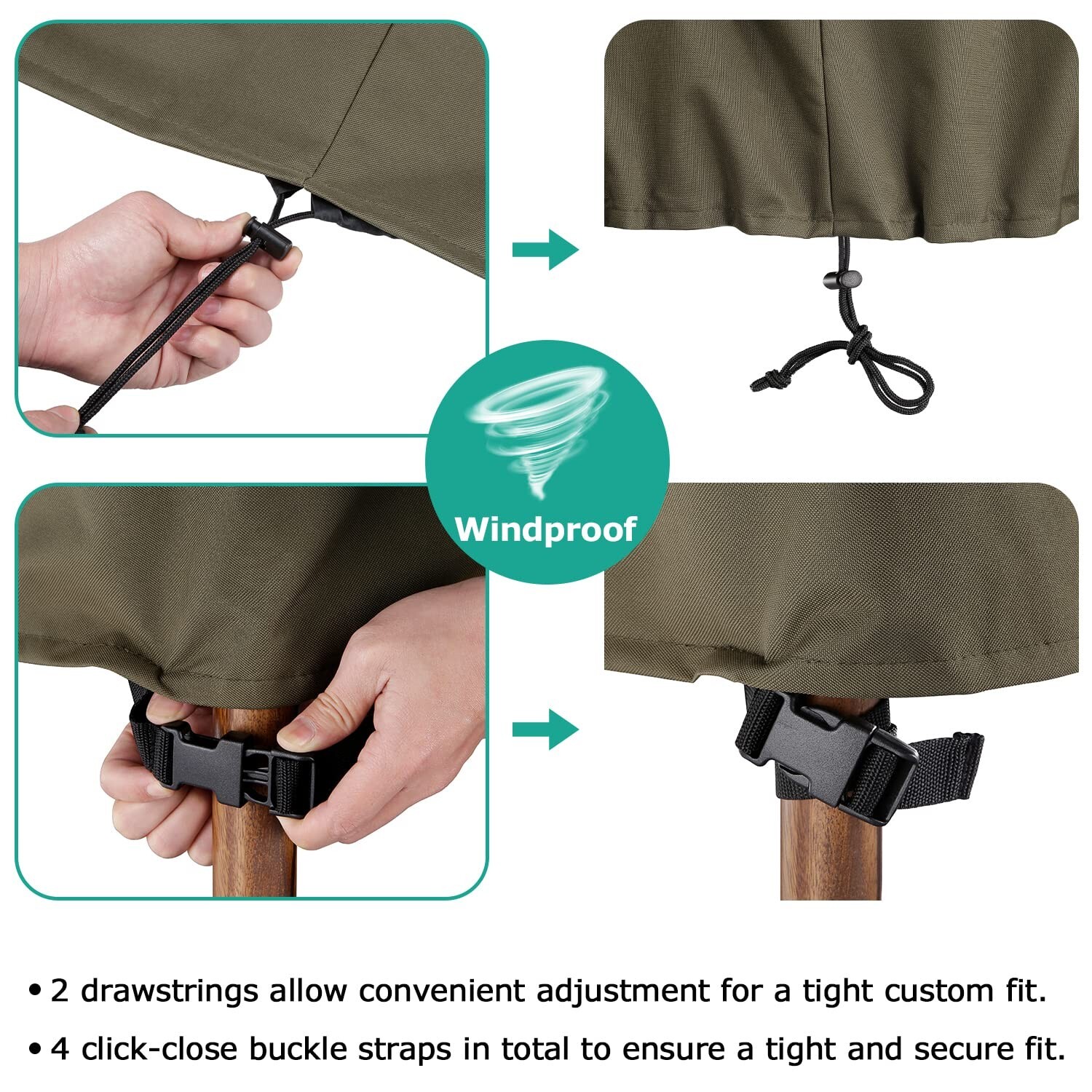 Patio Furniture Covers for Table Chairs Set, Outdoor Furniture Cover Waterpro...