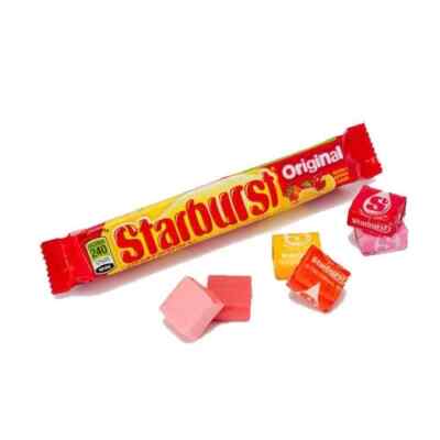 8 Pack Lot STARBURST Original Fruit Chews Candy 2.07 oz. Pack Cherry Orange